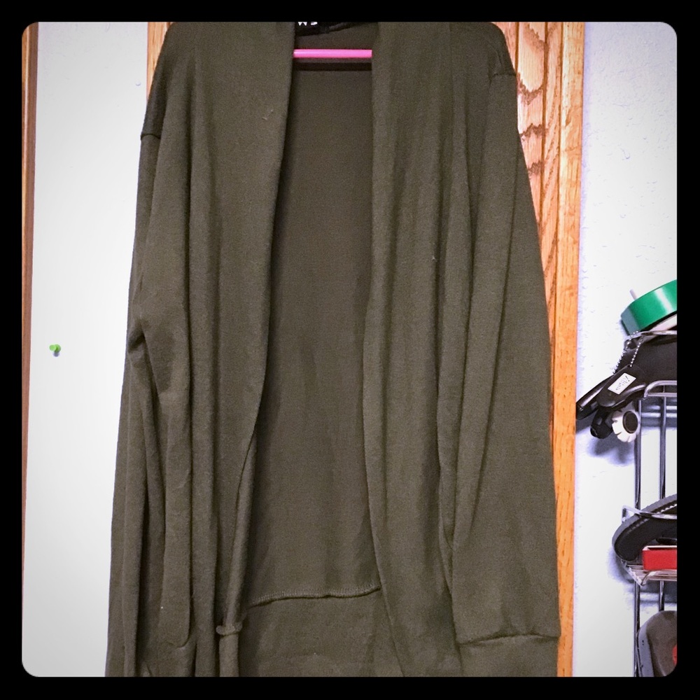 Olive green cover up